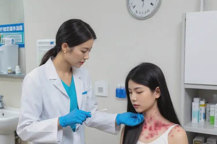 女生脖子上出湿疹可以治好吗(图3)