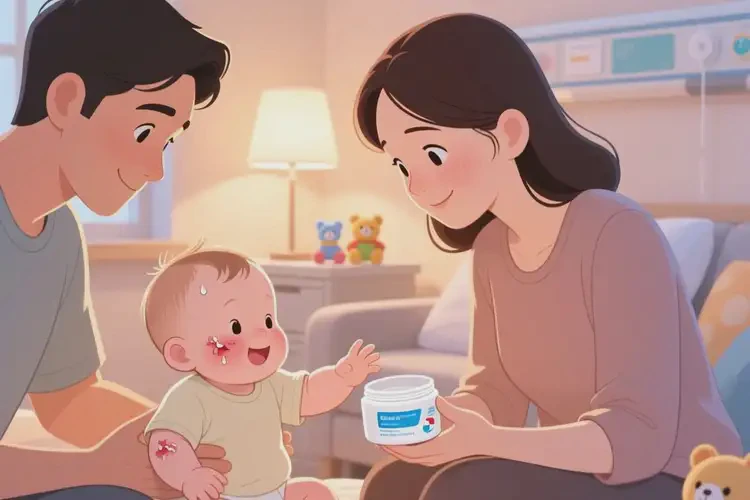 新生儿脸上经常起湿疹可以治好吗(图1)