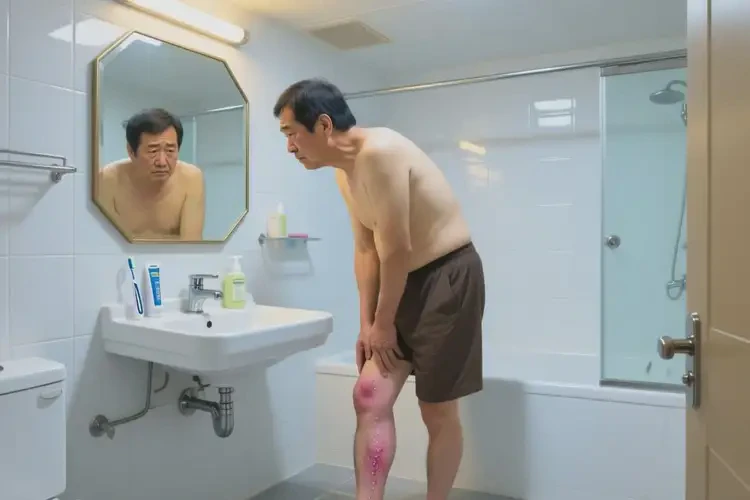 男人小腿上经常长湿疹不管它会自己痊愈吗(图1)