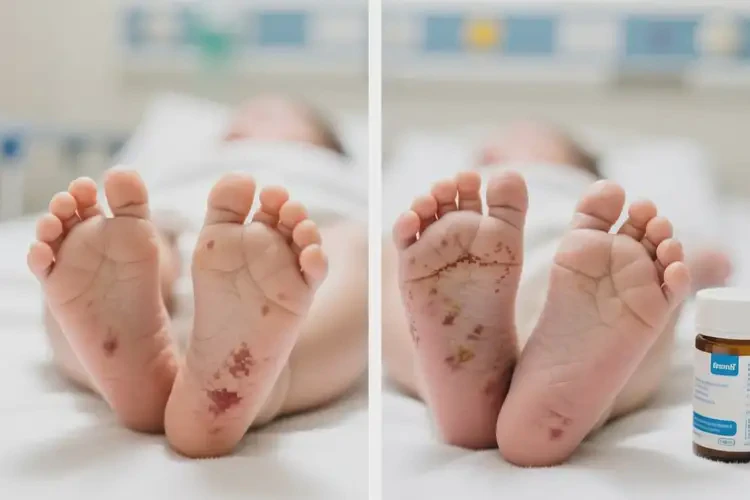 婴幼儿脚上容易长湿疹可以治好吗(图4)