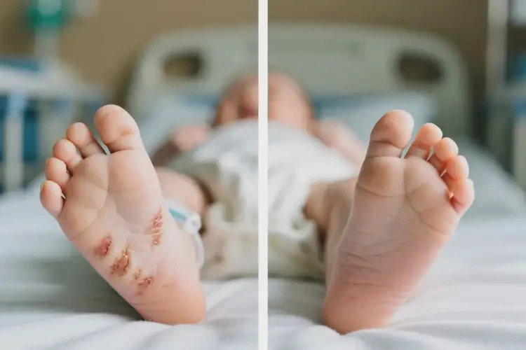 婴幼儿脚上容易长湿疹可以治好吗(图1)