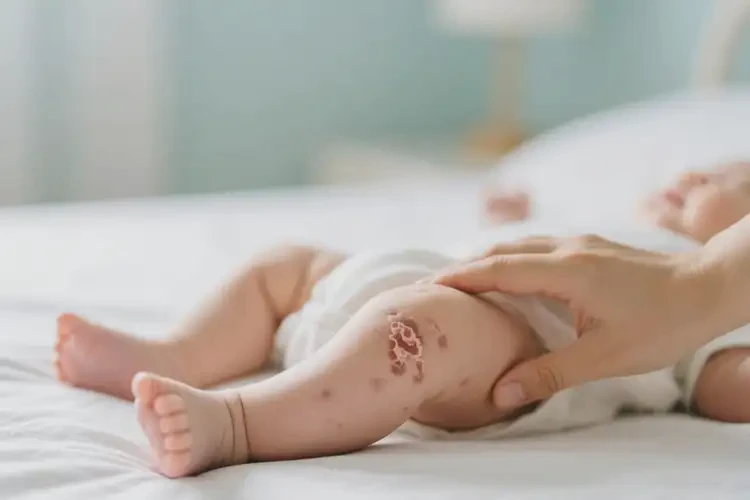 婴幼儿大腿偶尔长湿疹可以治好吗(图1)