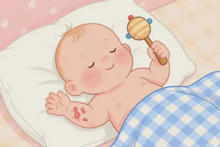 婴幼儿手上容易长湿疹可以治好吗(图1)