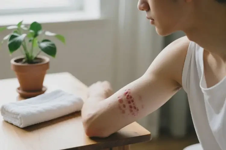 青年人四肢偶尔起湿疹可以治好吗(图4)