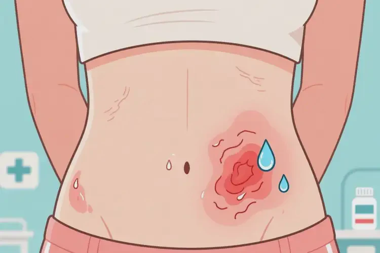 女生肚子上长湿疹可以治好吗(图2)