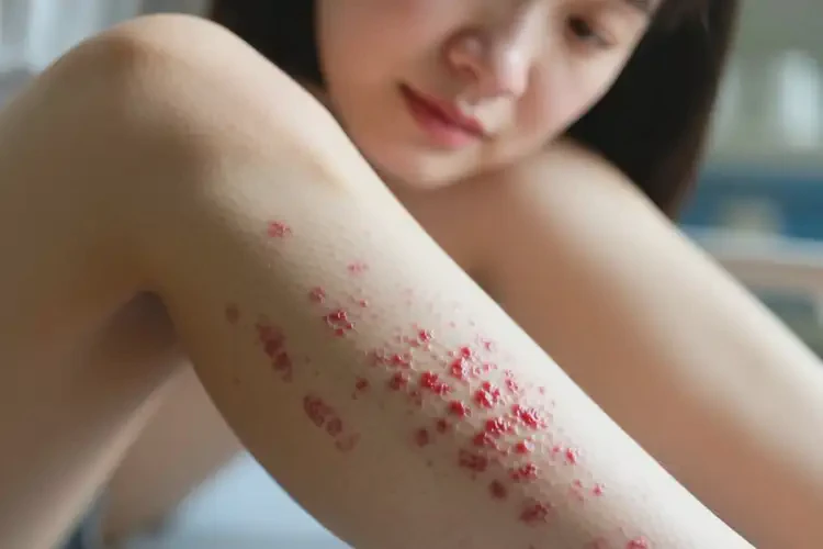 女生大腿上出现湿疹可以治好吗(图4)