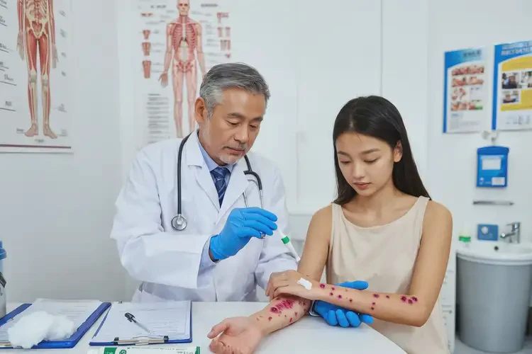 女生身上偶尔长湿疹可以治好吗(图3)
