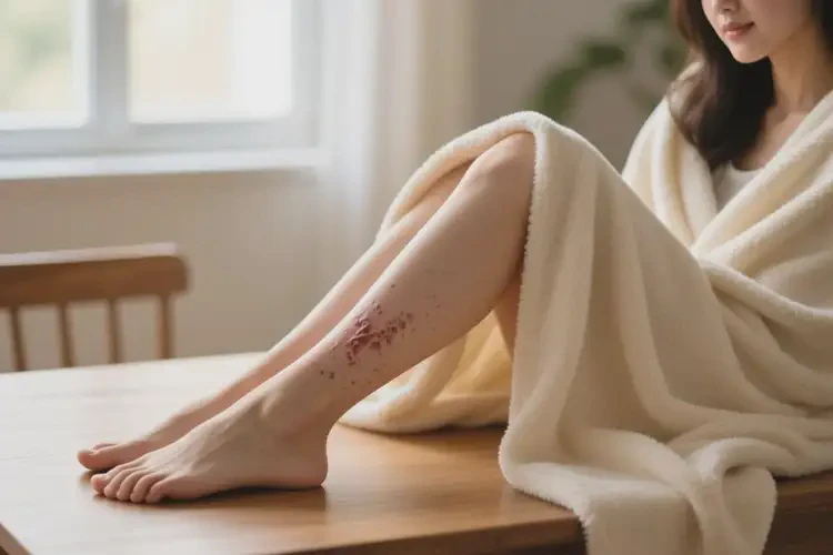 女性小腿偶尔起湿疹可以治好吗(图1)
