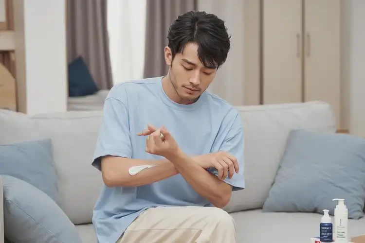 青年人肚子上经常起湿疹可以治好吗(图1)