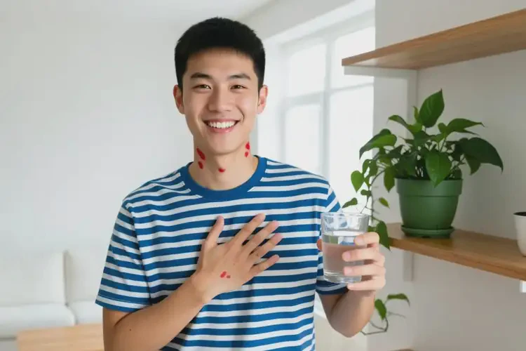 大学生脖子上有湿疹可以治好吗(图1)