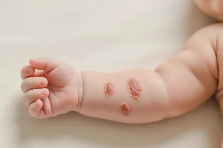 婴幼儿手臂上有湿疹可以治好吗(图1)