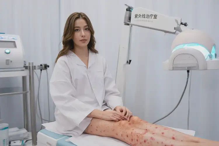 女性大腿长湿疹可以治好吗(图2)