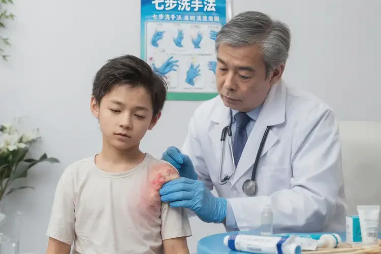 少儿脖子上长湿疹不管它会自己好吗(图3)