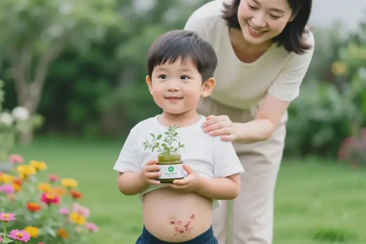 小孩肚子上容易起湿疹可以治好吗(图1)