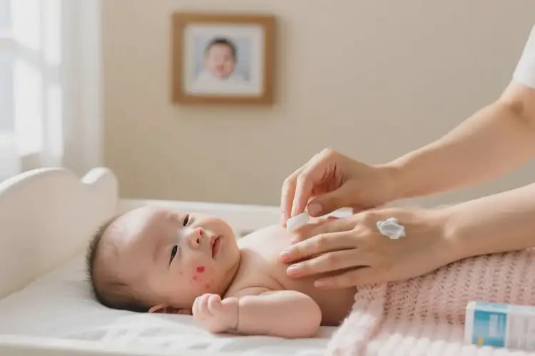小儿脸上偶尔长湿疹可以治好吗(图4)
