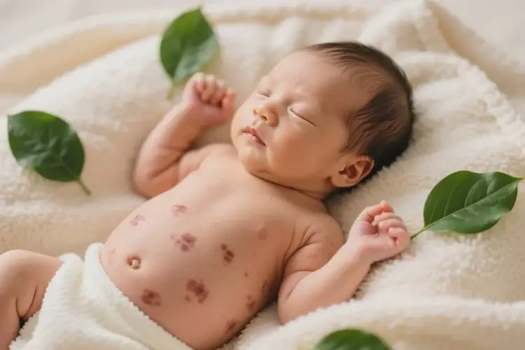 新生儿肚子偶尔长湿疹可以治好吗(图2)