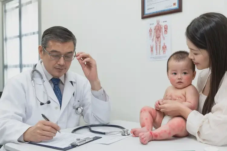 婴儿大腿上经常长湿疹可以治好吗(图2)