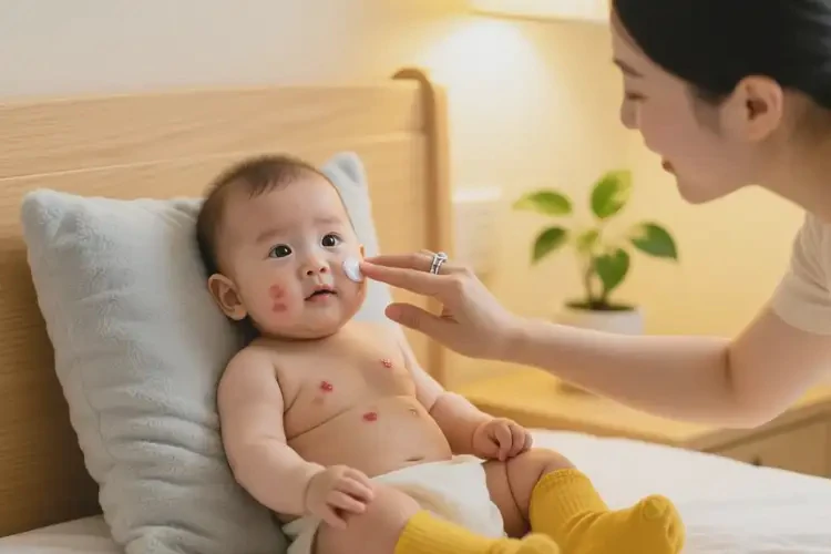 小儿脸上偶尔长湿疹可以治好吗(图2)