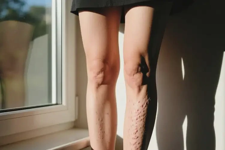 女性大腿上有湿疹可以治好吗(图1)