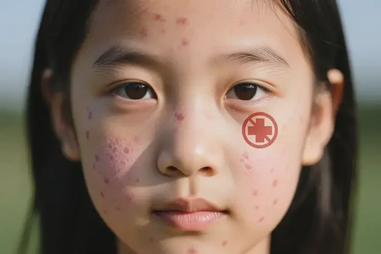 女生脸上出现湿疹可以治好吗(图1)
