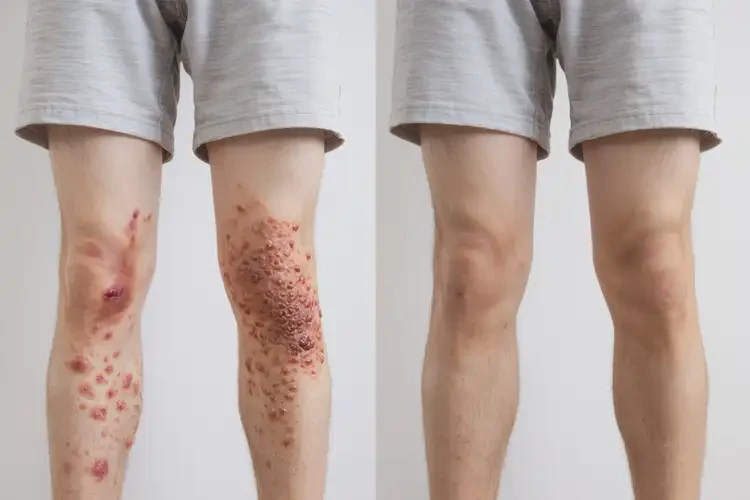男生大腿上容易起湿疹可以治好吗(图1)