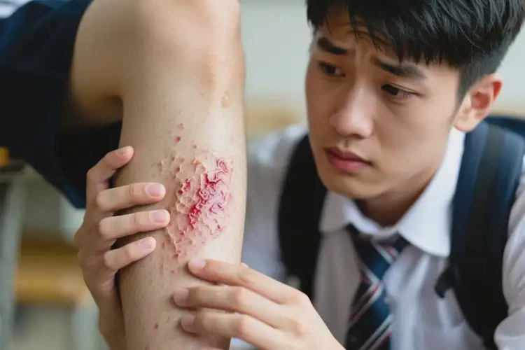 大学生小腿上经常起湿疹可以治好吗(图1)