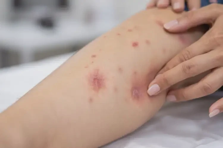 女生小腿出现湿疹可以治好吗(图4)