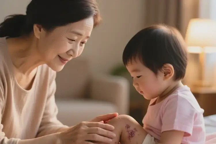 孩子小腿容易起湿疹可以治好吗(图3)