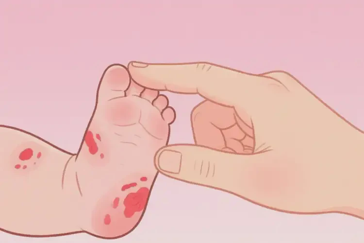 婴幼儿脚上起湿疹可以治好吗(图3)