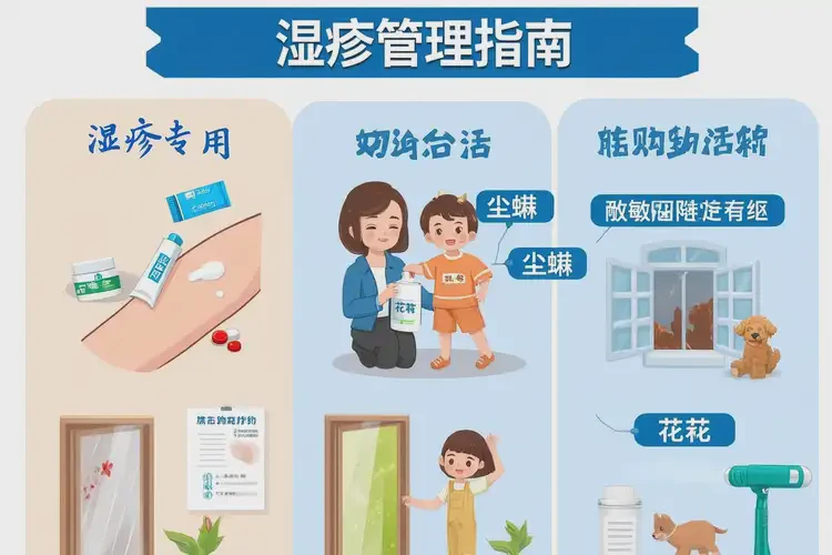 小儿面部经常长湿疹不管它会自己自愈吗(图1)