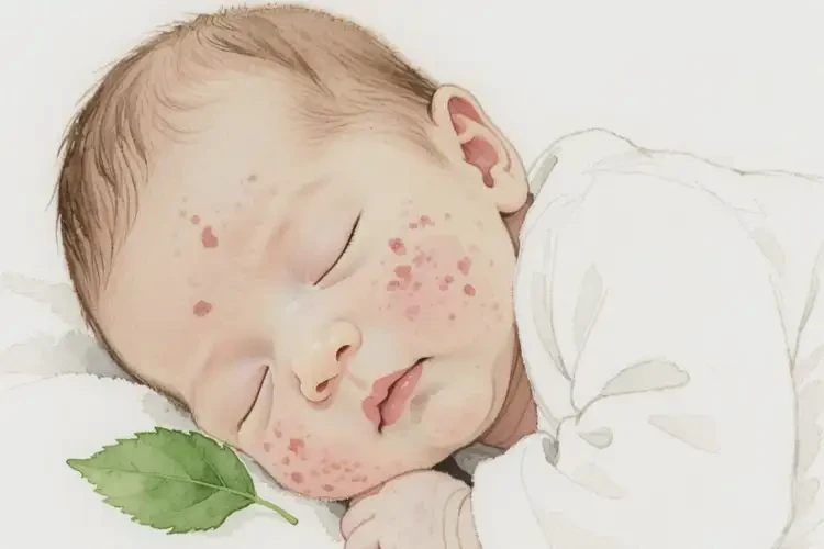 婴幼儿脸上出现湿疹可以治好吗(图1)