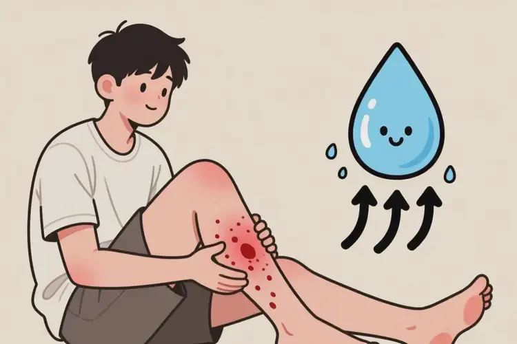 男生小腿容易长湿疹可以治好吗(图3)