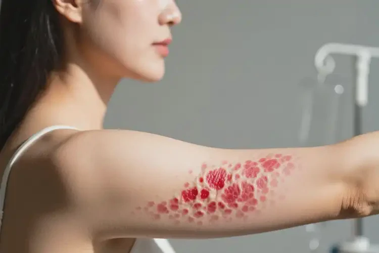 女性手臂出湿疹可以治好吗(图2)