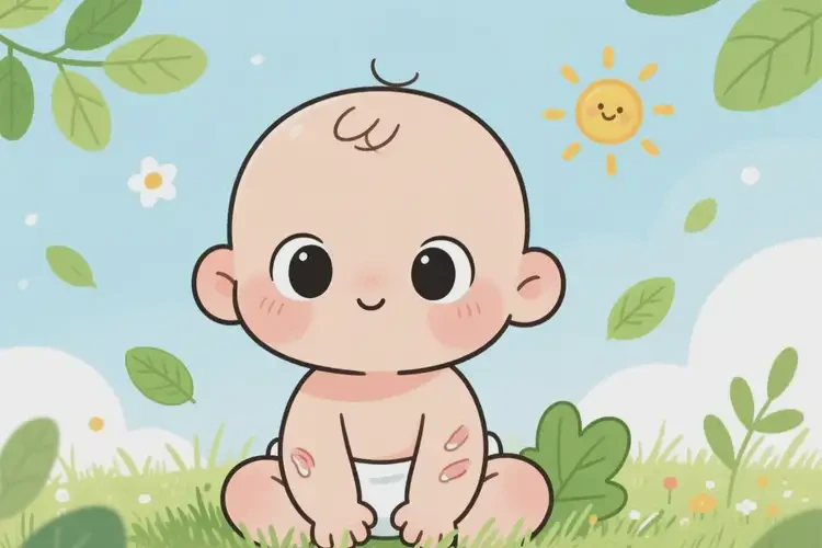 婴幼儿身上偶尔长湿疹可以治好吗(图2)