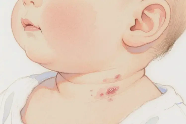 小儿脖子偶尔起湿疹可以治好吗(图4)