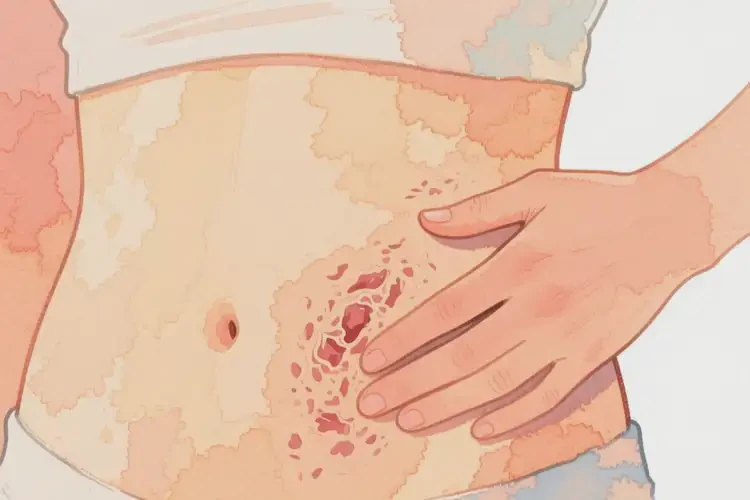 女性肚子出现湿疹可以治好吗(图2)