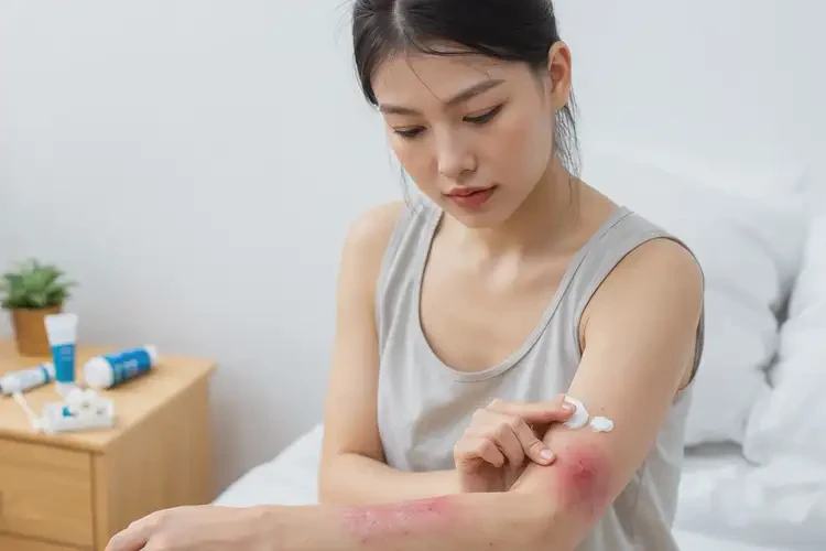 女人大腿长湿疹能不能彻底自愈(图2)