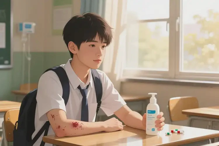 大学生手臂上起湿疹可以治好吗(图3)