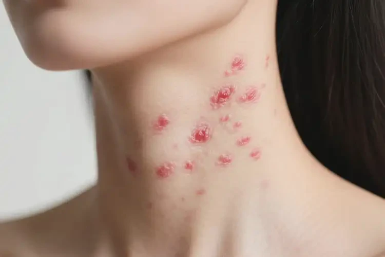 女性脖子上经常起湿疹可以治好吗(图4)