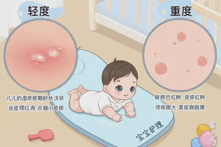 幼儿屁股容易长湿疹能彻底自愈吗(图1)