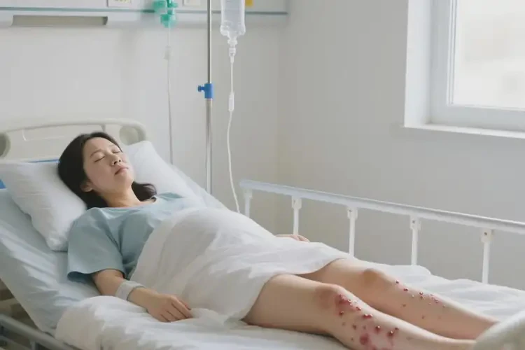 产妇大腿偶尔起湿疹不管它会自己好吗(图4)