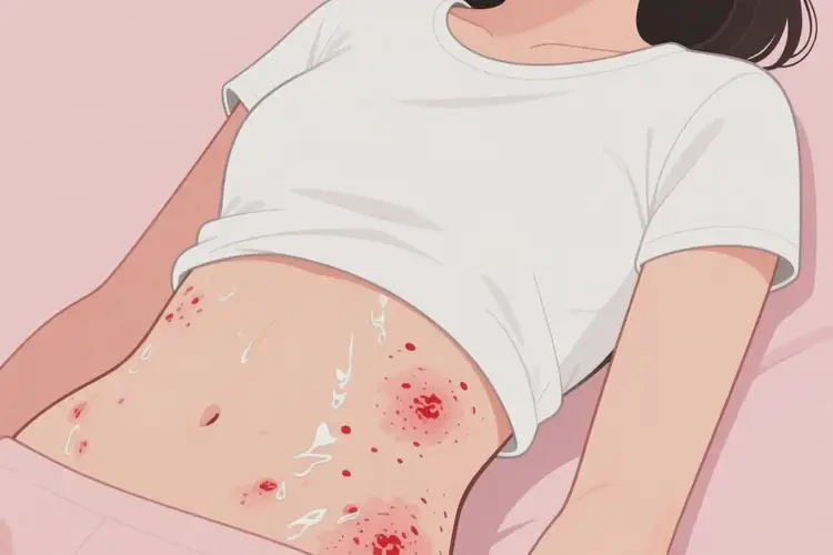 女性肚子上出湿疹可以治好吗(图1)