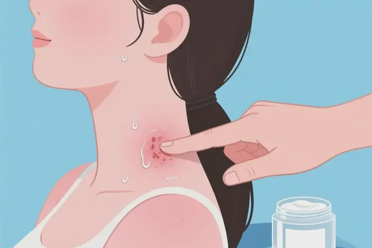 女生脖子容易起湿疹可以治好吗(图2)