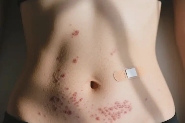女性肚子出湿疹可以治好吗(图1)