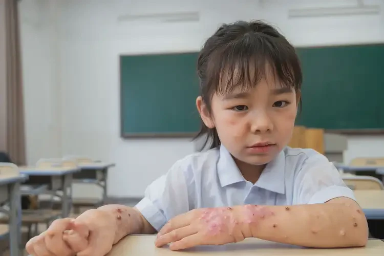 小学生四肢偶尔长湿疹能靠自己自愈吗(图4)
