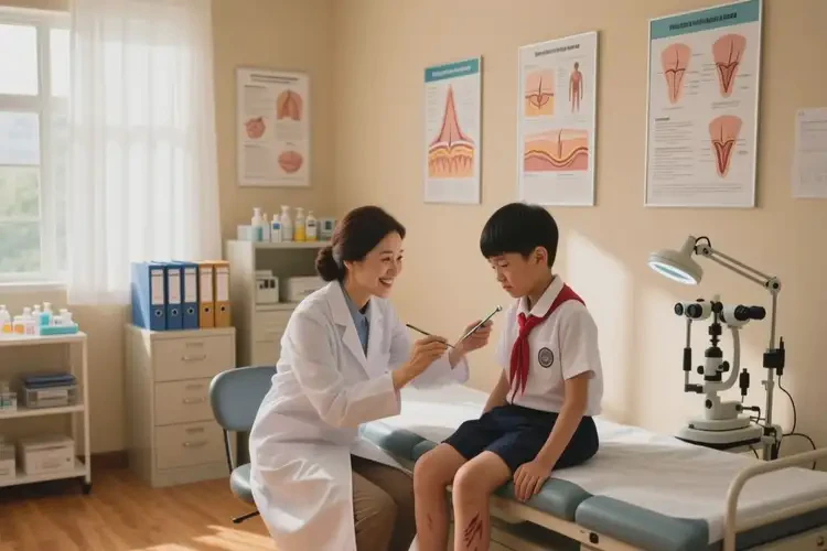 中学生大腿上出湿疹可以治好吗(图2)