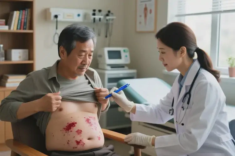 男性肚子上长湿疹可以治好吗(图4)