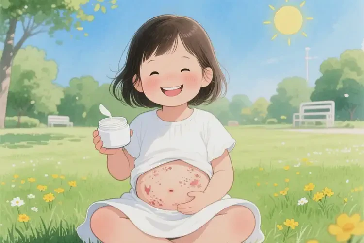 小学生肚子上出现湿疹可以治好吗(图2)