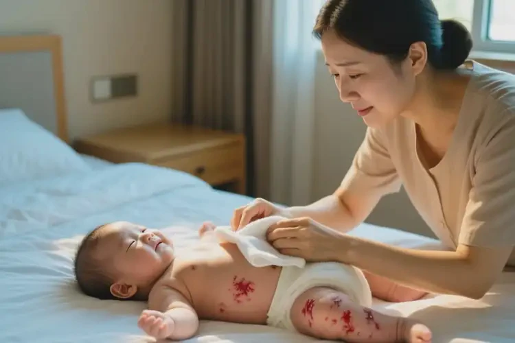 婴儿大腿上经常起湿疹能靠自己自愈吗(图2)