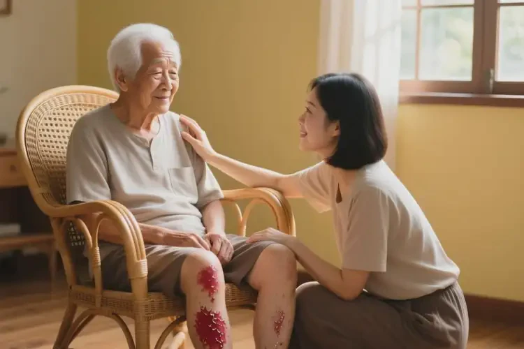 老人小腿上长湿疹不管它会自己好吗(图3)